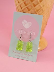 Nallekarkki-korvakorut